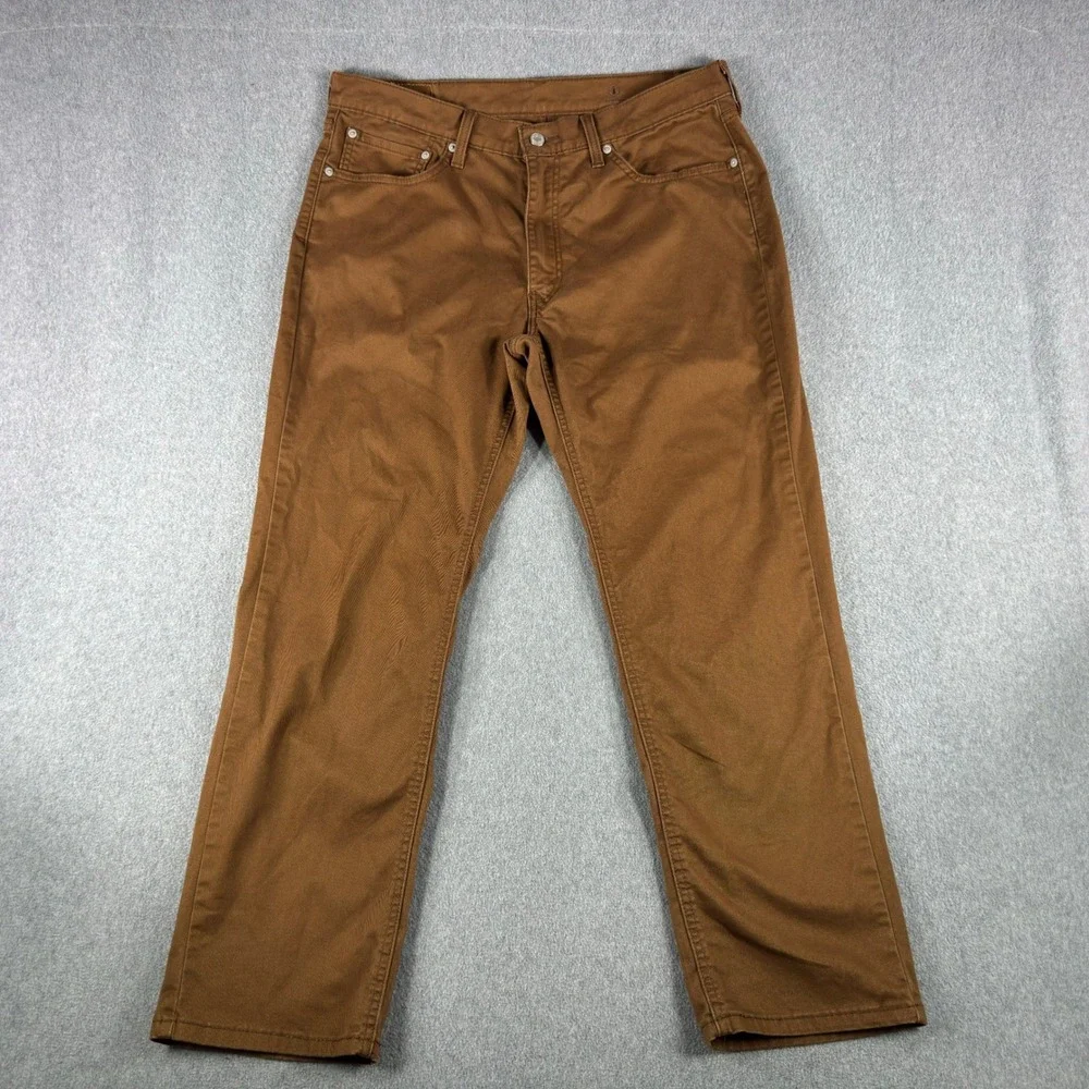Levi's 541 Pants Mens 36x29 Brown Chino Straight Cotton Stretch